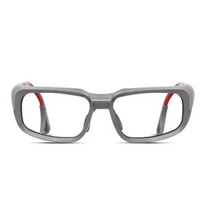 PENTAX ZT100 EN166-F GREY RED AUTHENTIC SAFETY EYEGLASSES FRAMES 53-15
